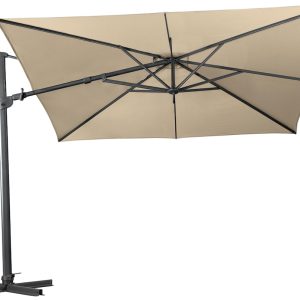 Regis 300cm Square Cantilever Umbrella - Natural