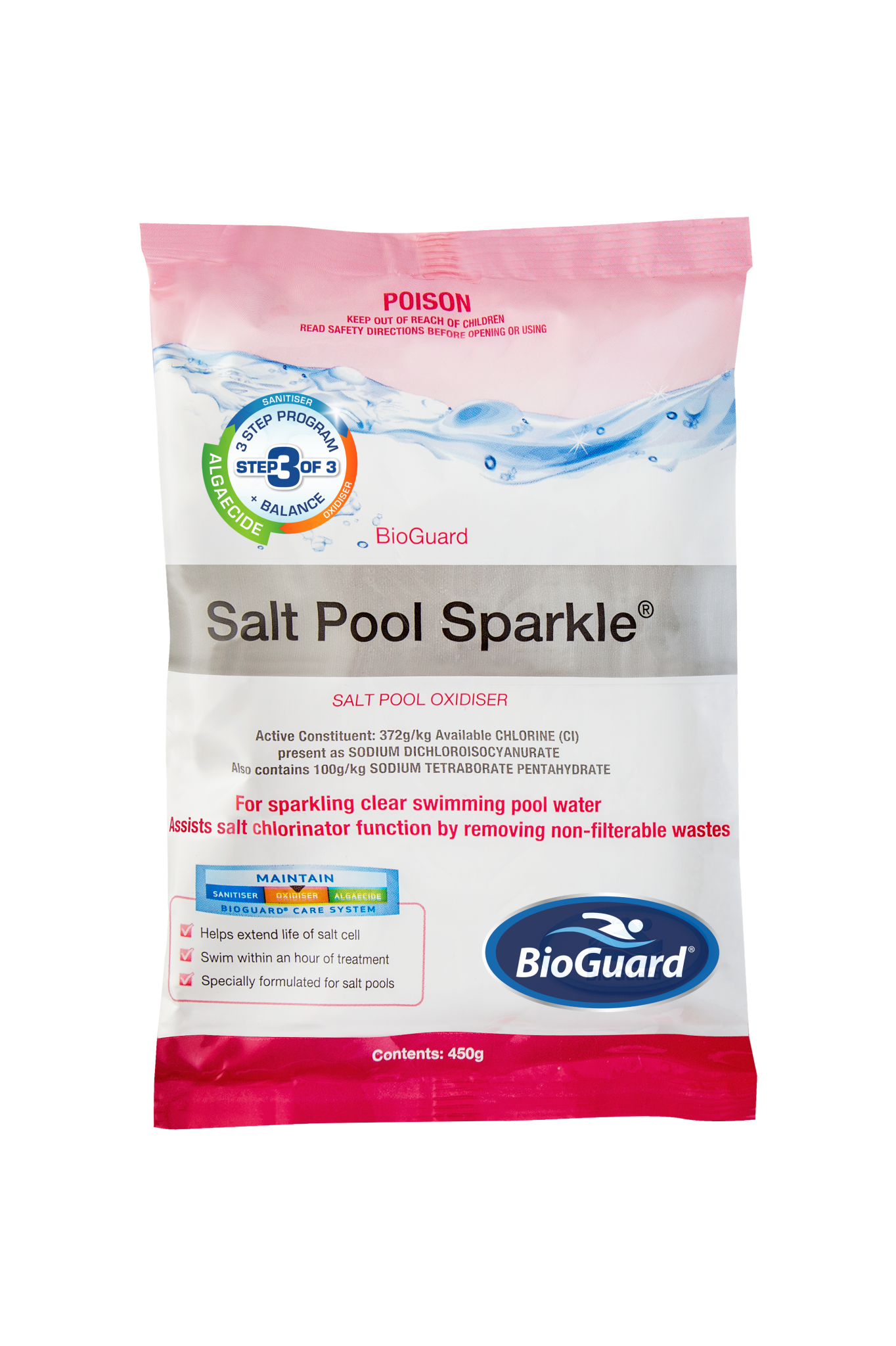 BioGuard Salt Pool Sparkle 450g - Ellis Outdoor
