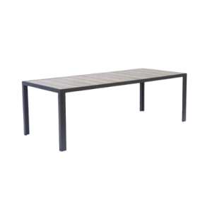 Arizona 220cmx95cm Tile Top Aluminium Dining Table