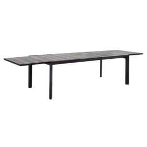 Arizona 220cm to 340cmx116cm Tile Top Aluminium Extension Table