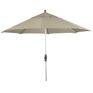 Fairlight 330cm Octagonal Centre Post Outdoor Umbrella-Taupe Olefin Fabric