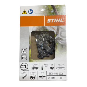 71PM3 Picco Micro 3 Chainsaw Chain Loop – 1/4″P .043″G 28DL 10cm/4″