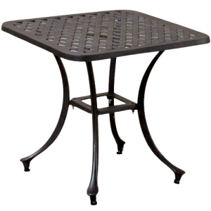 Martini 53cm Square Cast Alum Drinks Table