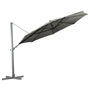 Regis 350cm Octagonal Cantilever Umbrella – Boulder Grey