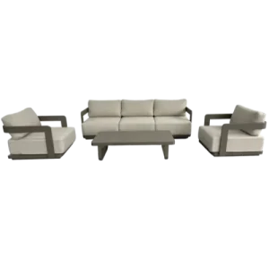 Florida Alum 3 Seater Lounge Sofa Setting
