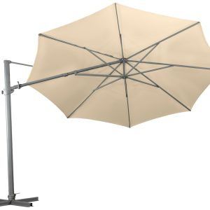 Regis 350cm Octagonal Cantilever Umbrella – Natural Olefin Fabric