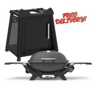 Q Premium (Q2200N) Charcoal Grey LPG with Premium Cart