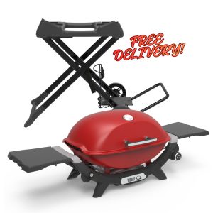 Q Premium (Q2200N) Flame Red LPG with Portable Cart