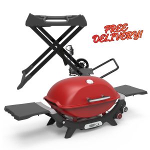 Q+ Premium (Q2800N+) Flame Red LPG with Portable Cart