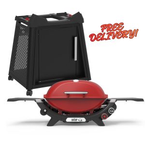 Q+ Premium (Q2800N+) Flame Red LPG with Premium Cart
