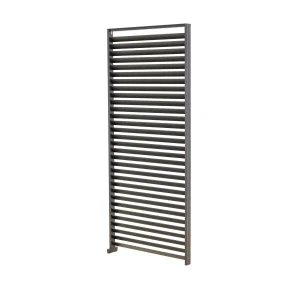 Eclipse and Solux Side panel with fixed louvres Gunmetal Grey