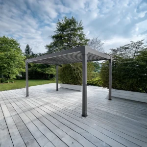 Solaire 3m x 4m Gazebo Gunmetal Grey