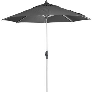 Fairlight 270cm Octagonal Centre Post Outdoor Umbrella-Charcoal Olefin Fabric