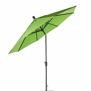Rio 270cm Octagonal Centre Post Outdoor Umbrella-Lime Green Polyester Fabric