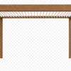 Timber look pergola