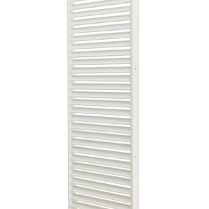 Solaire Side Panel with fixed louvres-White
