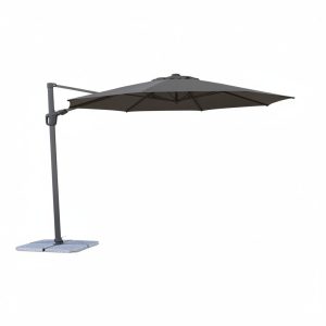 Keilani 330cm Octagonal Cantilever Outdoor Umbrella – Charcoal Olefin Fabric